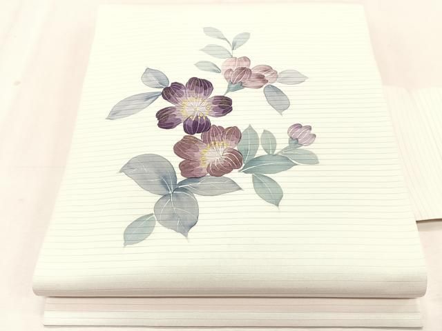 平和屋着物＊夏物　絽塩瀬　九寸名古屋帯　枝花文　正絹　逸品　CABK1252fb 32,110円