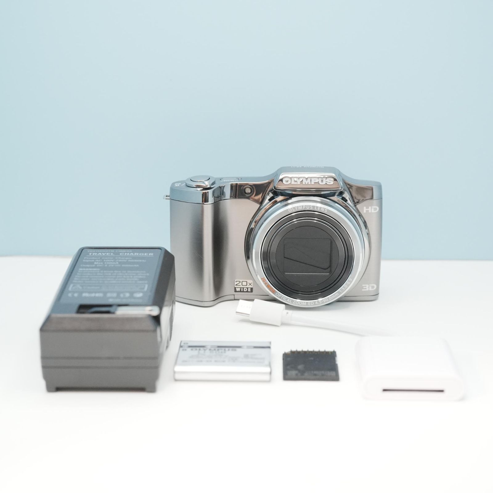 美品！OLYMPUS デジカメ２点＋ストロボセット OLYMPUS SZ-11 デジカメ スマホ転送OK フルセット 極美品 a7089 - メルカリ