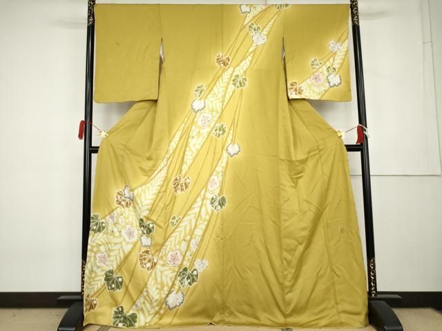 平和屋着物●染色作家　小倉淳史　訪問着　辻が花　絞り　そごう扱い　正絹　逸品　AABL0216cs