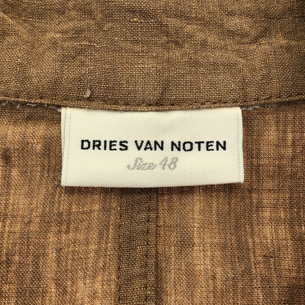 DRIES VAN NOTEN ドリスヴァンノッテン リネンサファリジャケット 1157