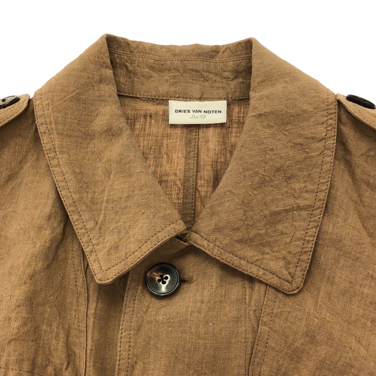 DRIES VAN NOTEN ドリスヴァンノッテン リネンサファリジャケット 1157