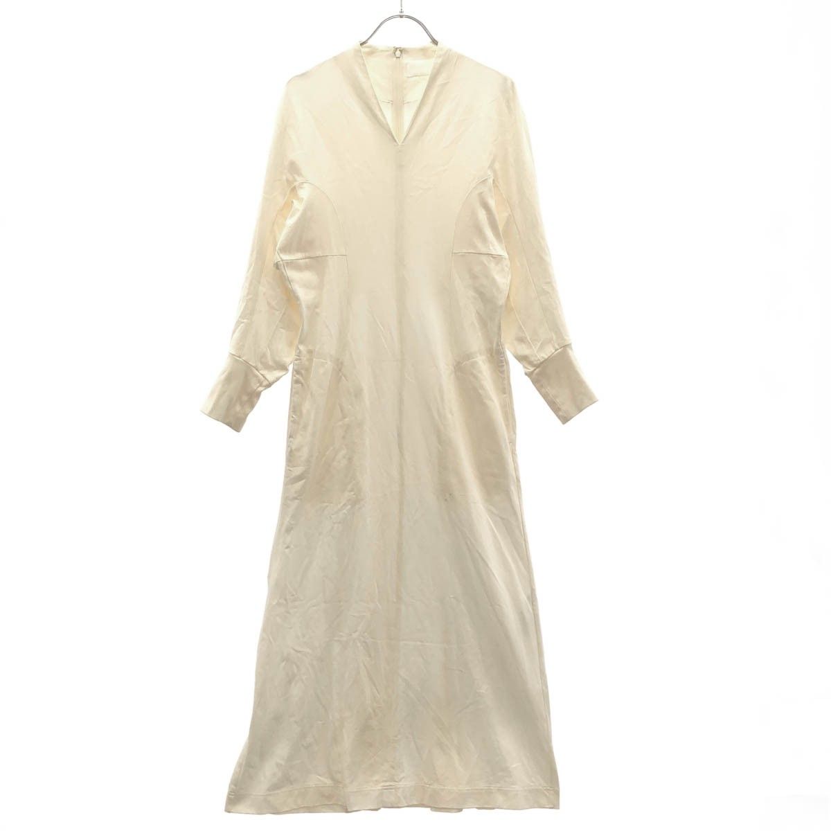 mame kurogouchi マメ クロゴウチ 22AW V-Neck Classic Cotton Dress V 