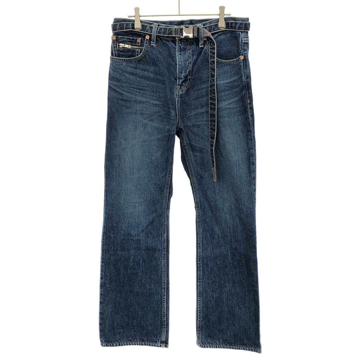 sacai サカイ ベルテッドデニムパンツ SCM-081 インディゴ 2 17,390円