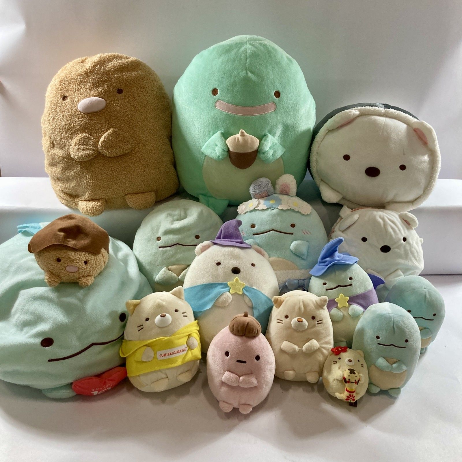 ★ すみっコぐらし ぬいぐるみ マスコット 大量 まとめ商品 とかげ ねこ しろくま とんかつ タピオカ など 現状品 3.8kg