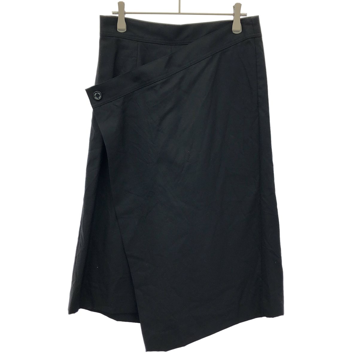 HYKE ハイク 18SS ラップワイドパンツ 181-13123 ブラック 1