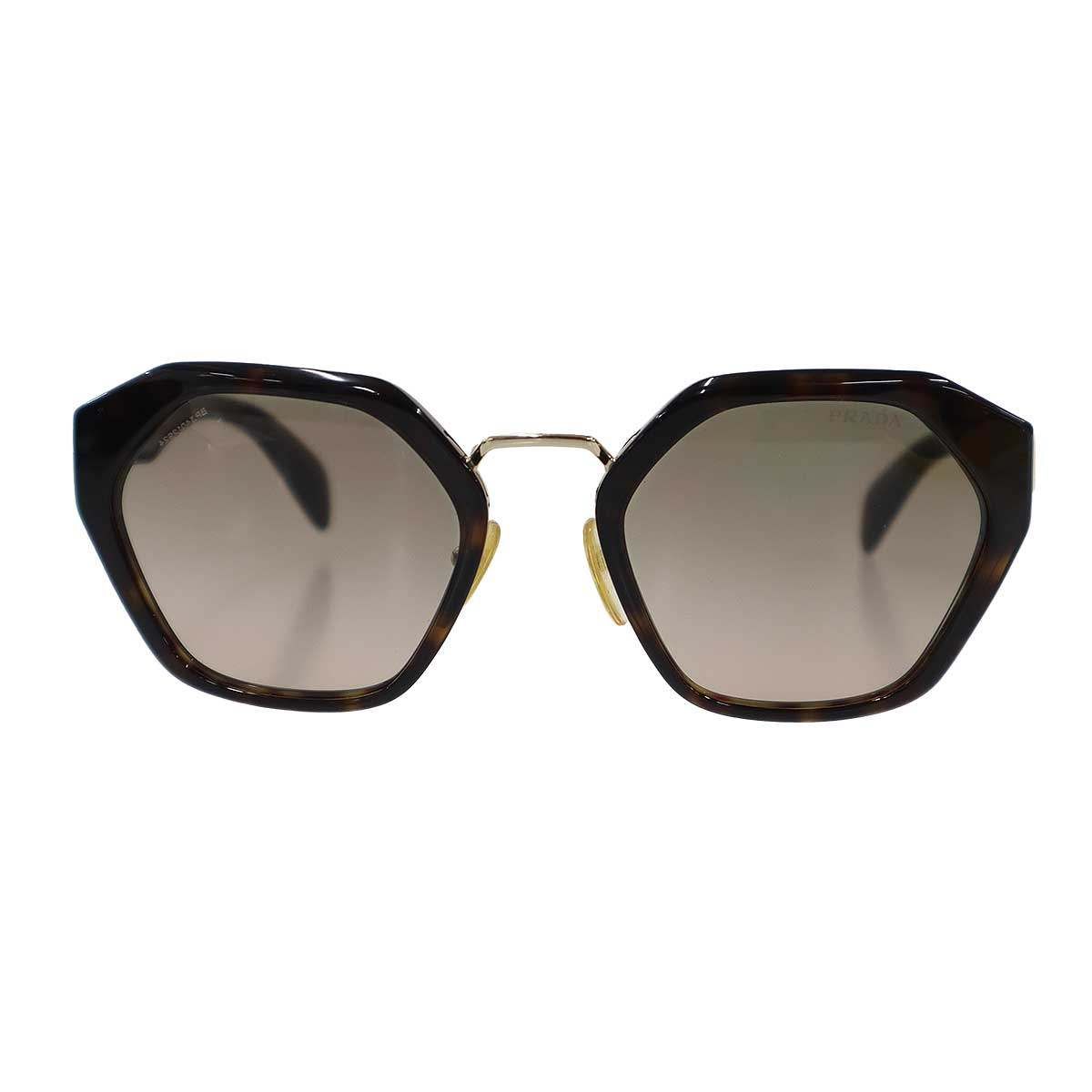 PRADA プラダ SPR04T べっ甲フレームサングラス ブラウン 55□23-140