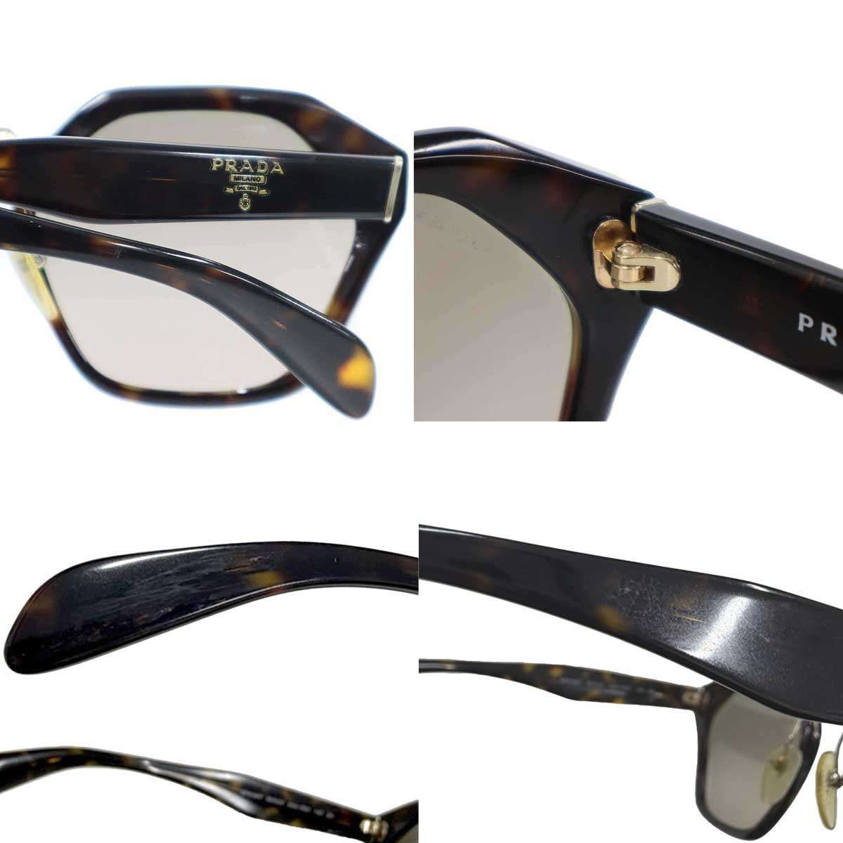 PRADA プラダ SPR04T べっ甲フレームサングラス ブラウン 55□23-140 