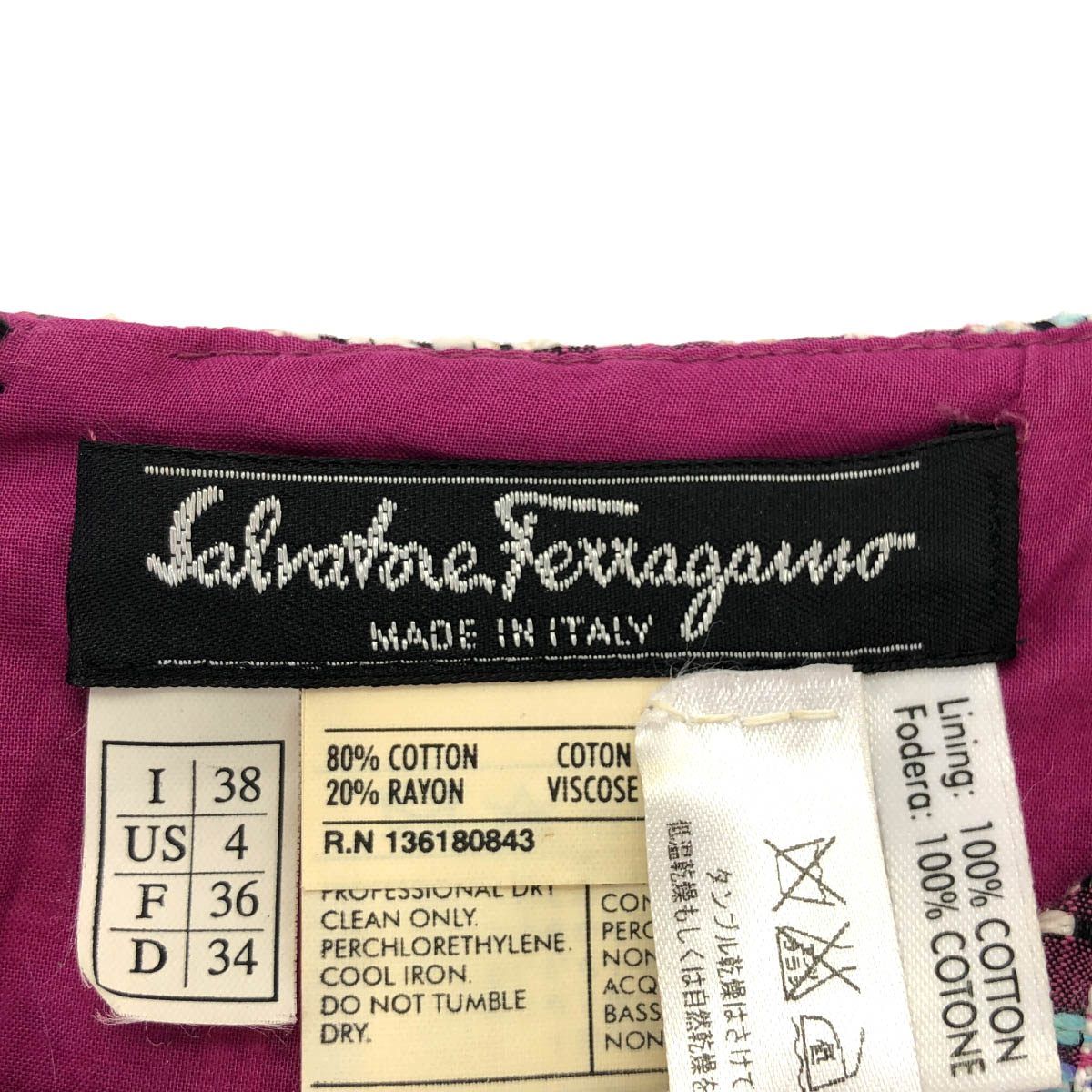 Salvatore Ferragamo サルバトーレ フェラガモ エンブロイダリー 