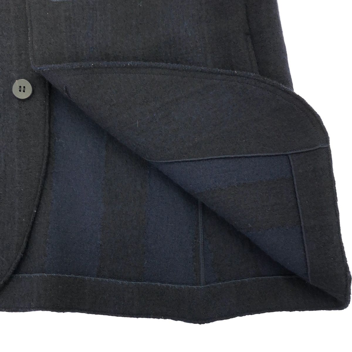 ISSEY MIYAKE MEN イッセイミヤケ メン 19AW ウールニットノーカラー