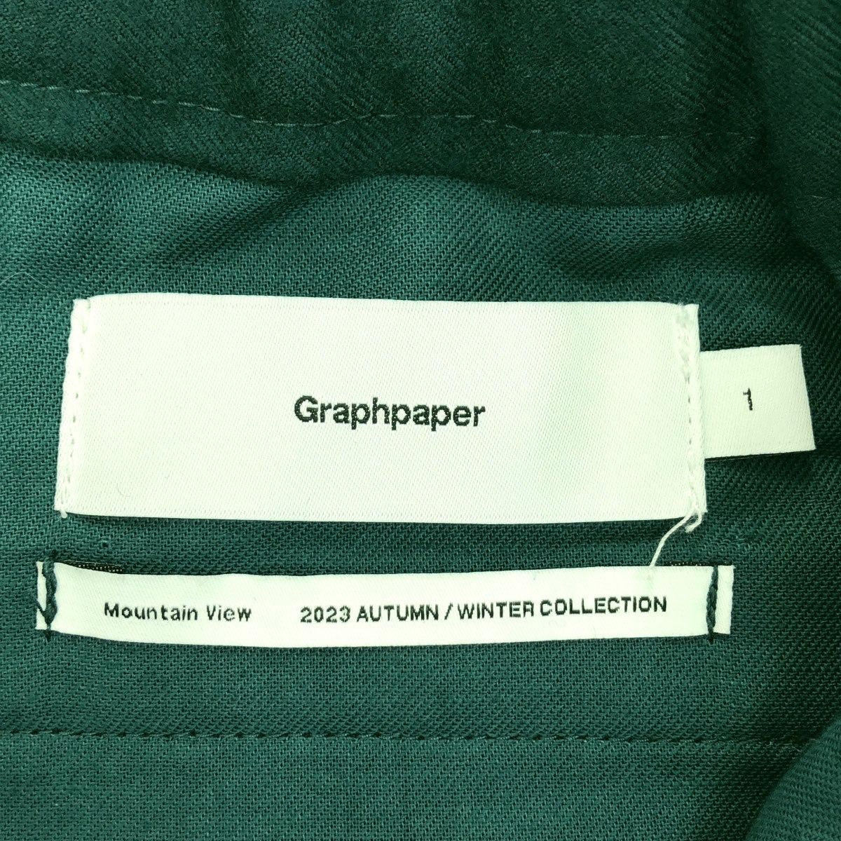 Graphpaper グラフペーパー 23AW Hard Flannel Wide Tapered Trousers