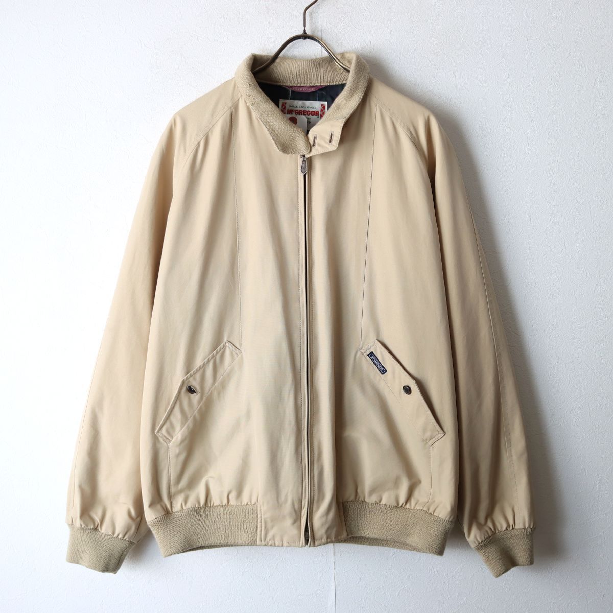 McGREGOR マクレガー swing top スィングトップ ハリントンジャケット リバーシブル ベージュ LL/ 古着 ヴィンテージ