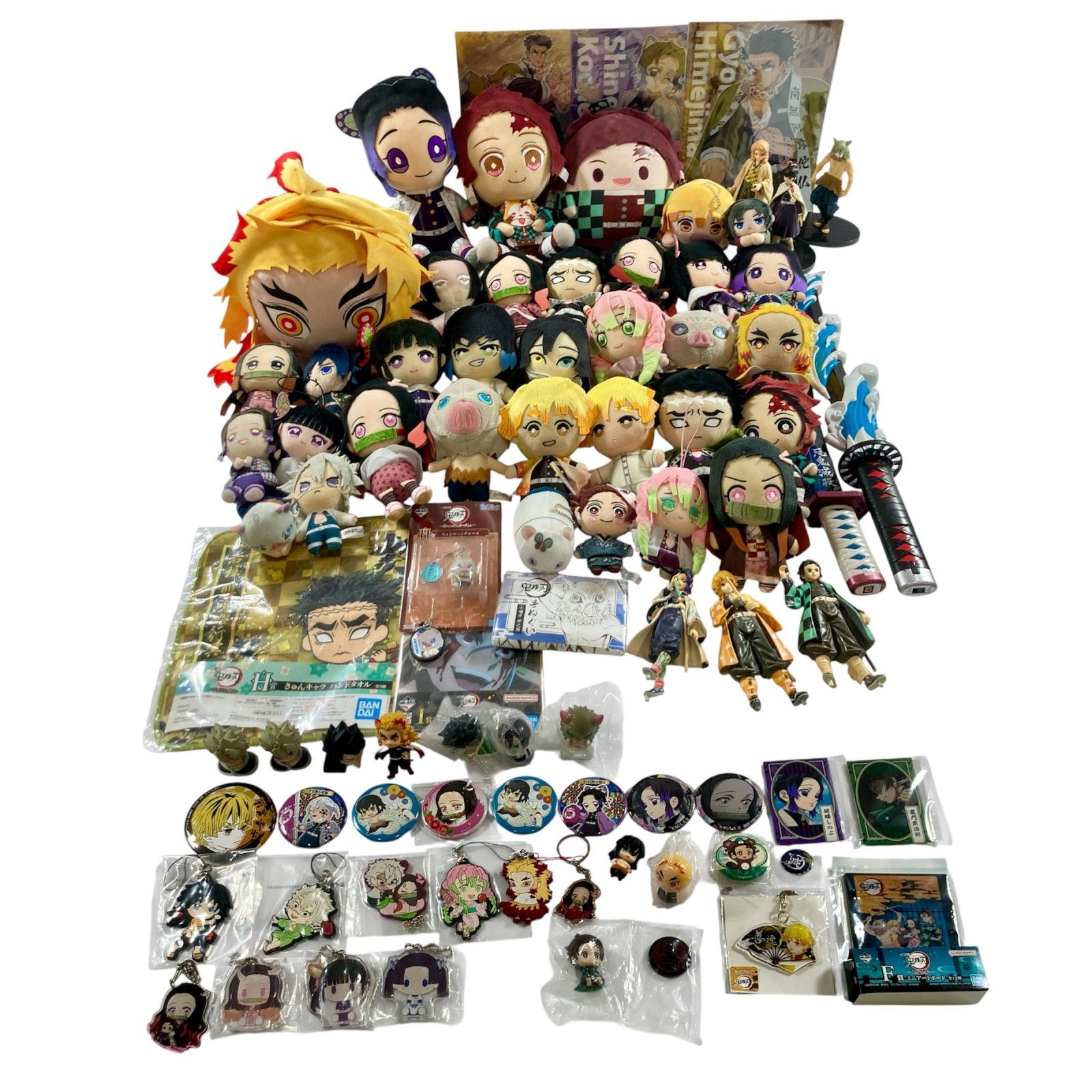 ★ 鬼滅の刃 グッズ 大量 まとめ商品 フィギュア マスコット ぬいぐるみ 一番くじ 炭治郎 禰豆子 善逸 伊之助 など ジャンク品 3.85kg