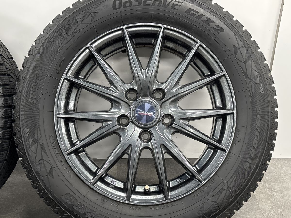 美品】VELVA 16in 6.5J +47 PCD114.3 トーヨー オブザーブ GIZ2 215