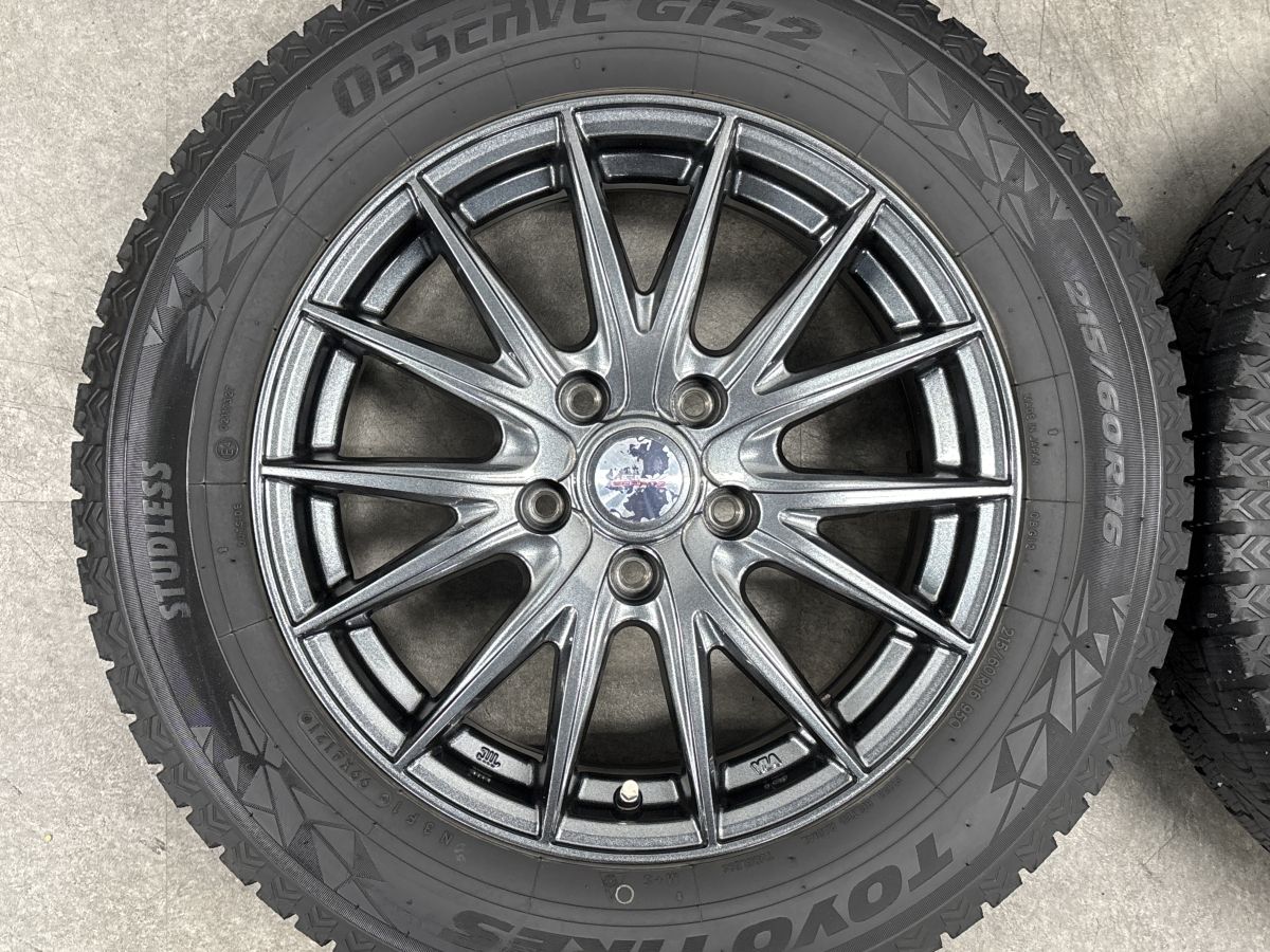美品】VELVA 16in 6.5J +47 PCD114.3 トーヨー オブザーブ GIZ2 215