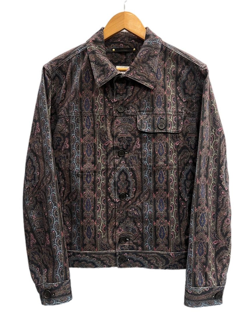 ポール・スミス Paul Smith ペイズリー ワーク トラッカージャケット 総柄 PF-6M-72352 ジャケット パープル Mサイズ 101MT-6561