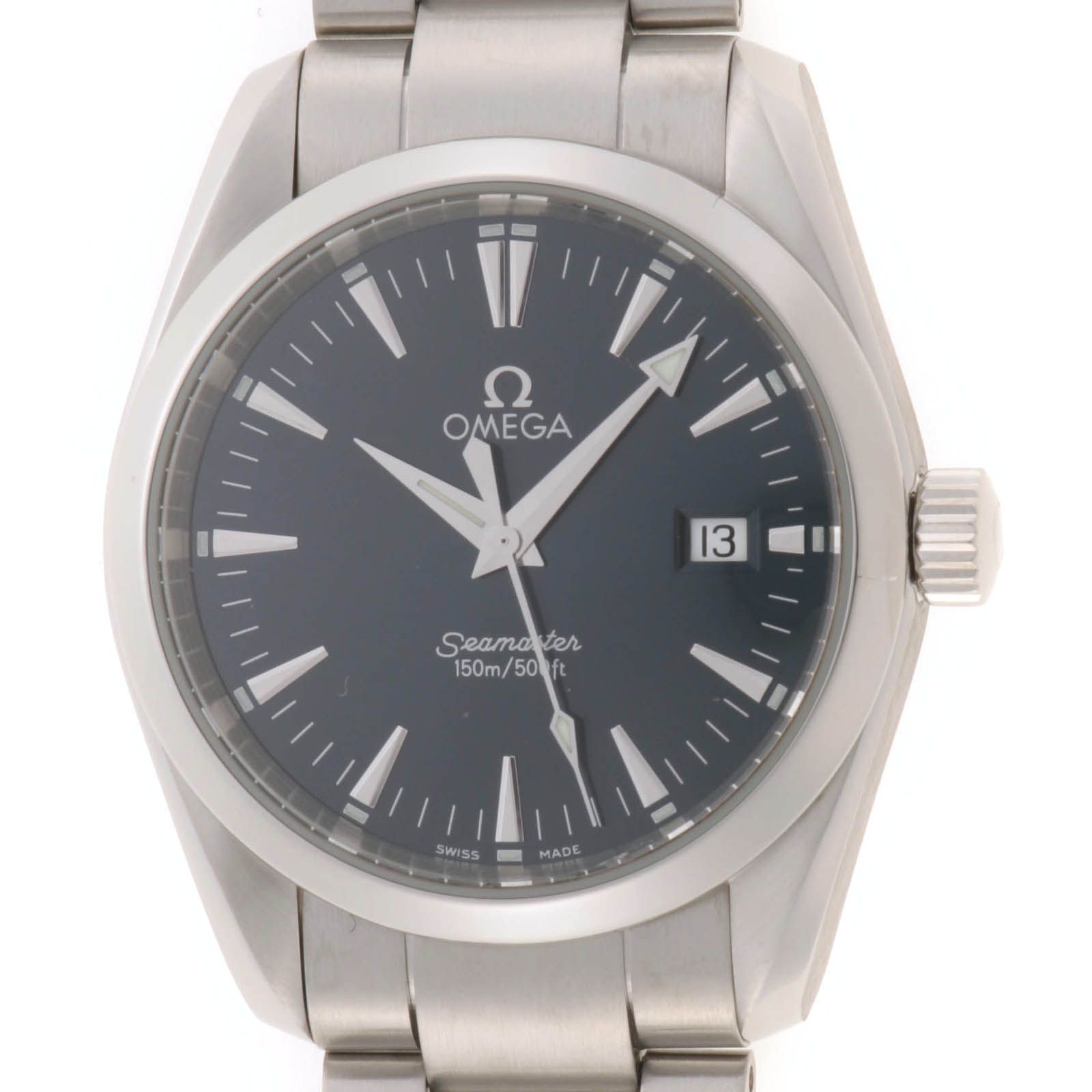 OMEGA オメガ シーマスター アクアテラ 2518.50 腕時計 ステンレススチール ブルー メンズ【中古】431