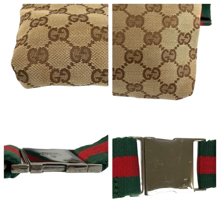 美品 GUCCI グッチ シェリーライン ベージュ ブラウン GGキャンバス