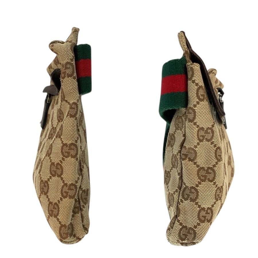 美品 GUCCI グッチ シェリーライン ベージュ ブラウン GGキャンバス