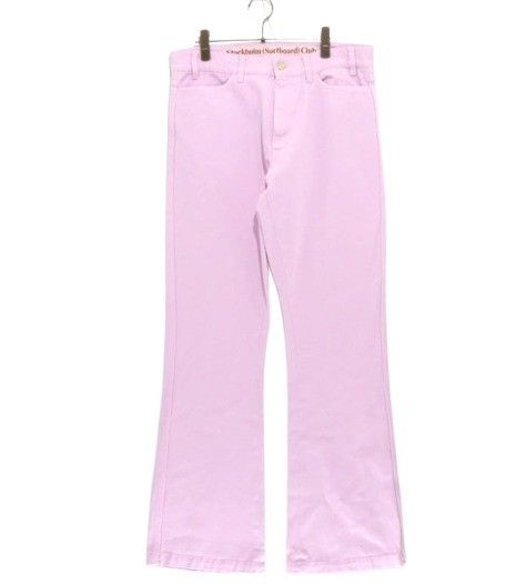 【中古A】メンズ 48 ストックホルムサーフボードクラブ Stockholm Surfboard Club Fog trouser ピンクレディ コットンパンツ ブーツカット フレア