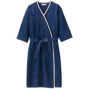 【新品・2営業日で発送】内野(UCHINO) UCHINO エアリータッチレディスローブ L ダークブルー RC15824_DBL