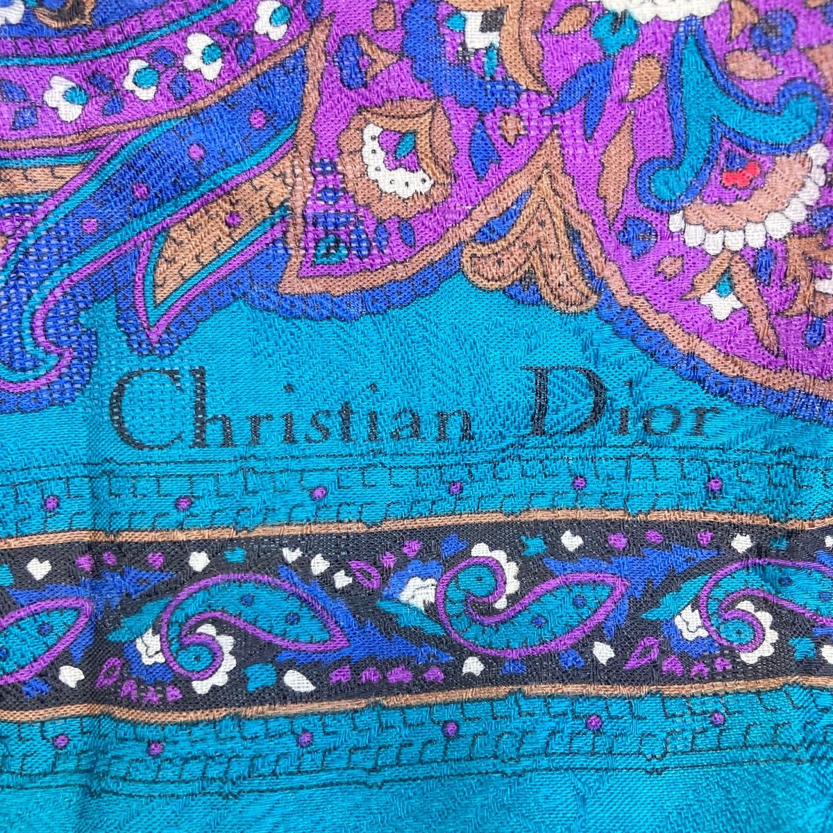 Christian Dior/クリスチャンディオール スカーフ ペイズリー柄