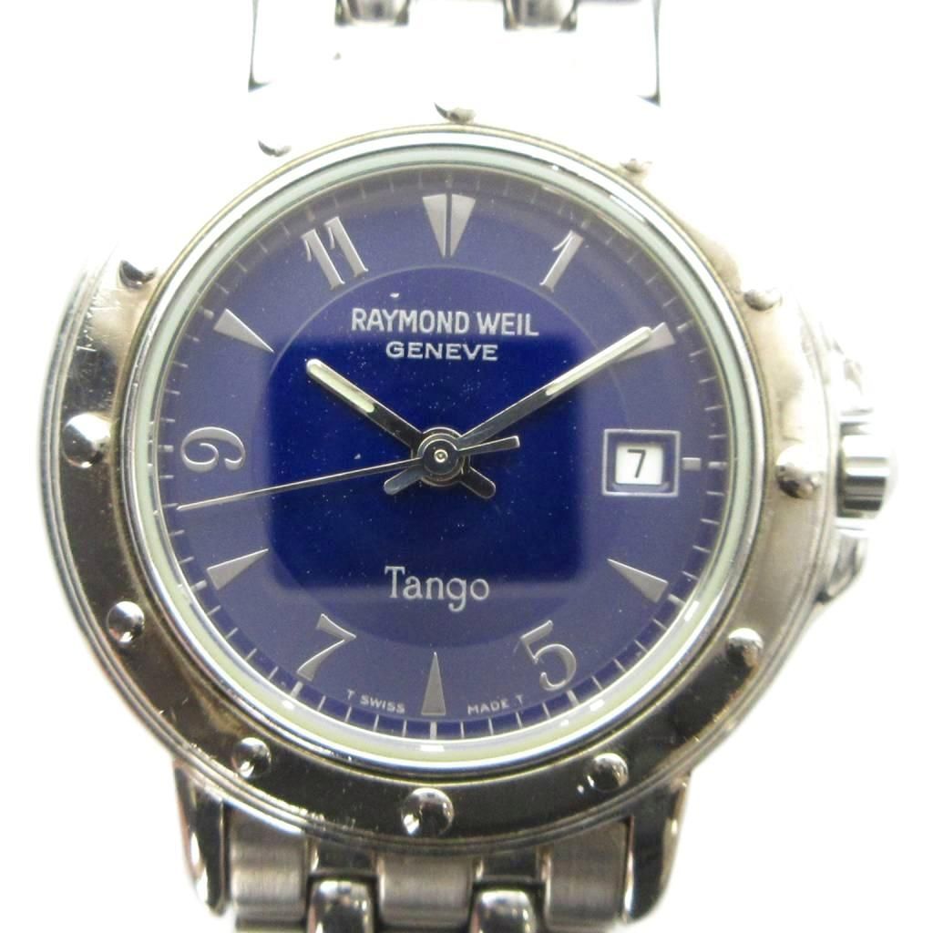 RAYMOND WEIL 腕時計 ウォッチ クォーツ カレンダー付き デイト 青文字盤 シルバー色 ■GY18 /MQ