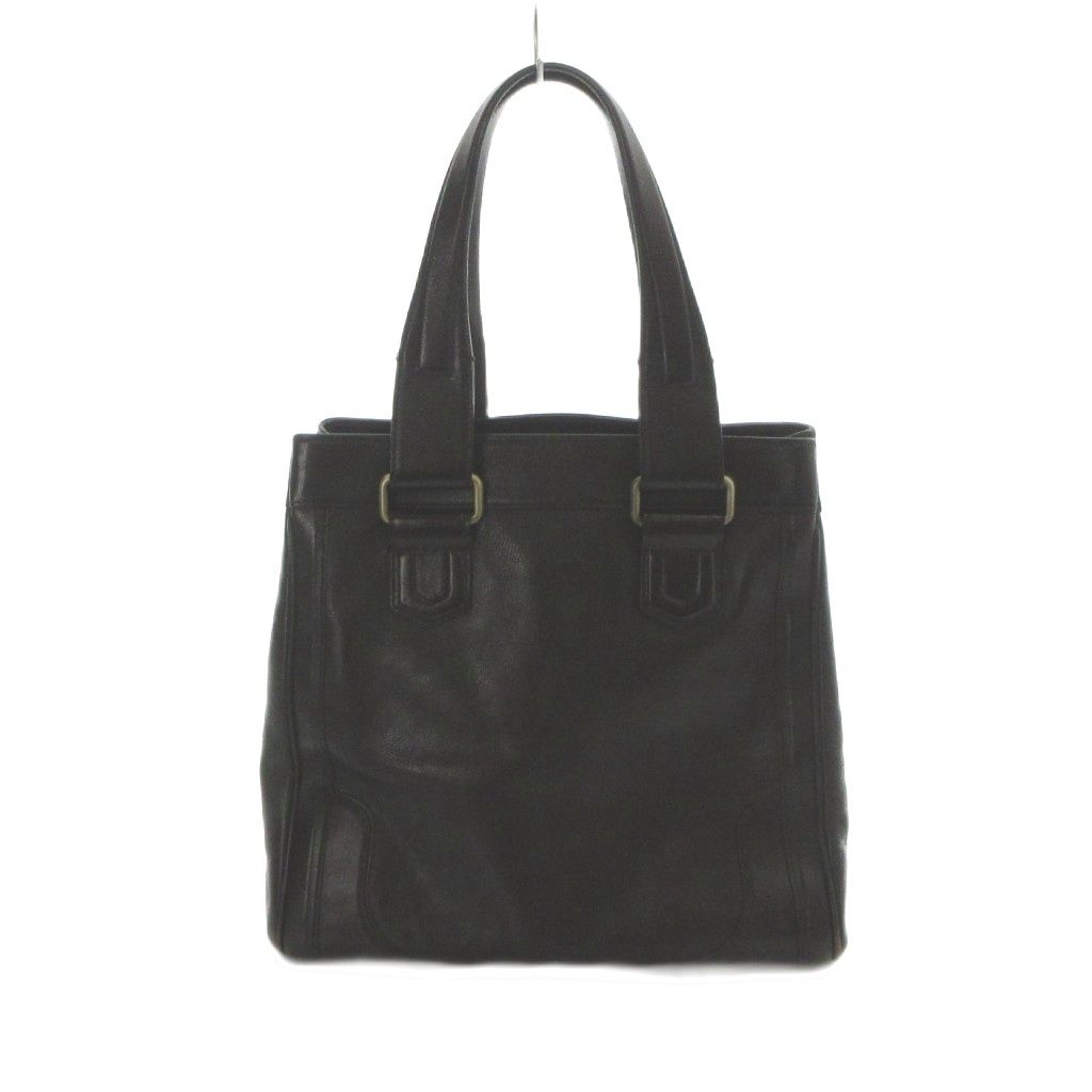 バーバリー ロンドン BURBERRY LONDON ハンドバッグ トートバッグ レザー ロゴ 茶 ブラウン ■GY18 /MQ