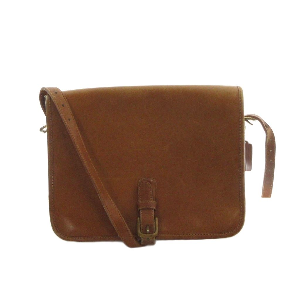 コーチ COACH オールドコーチ 3722 ショルダーバッグ 斜めがけ ロゴ レザー 茶 ブラウン ■GY18 /MQ