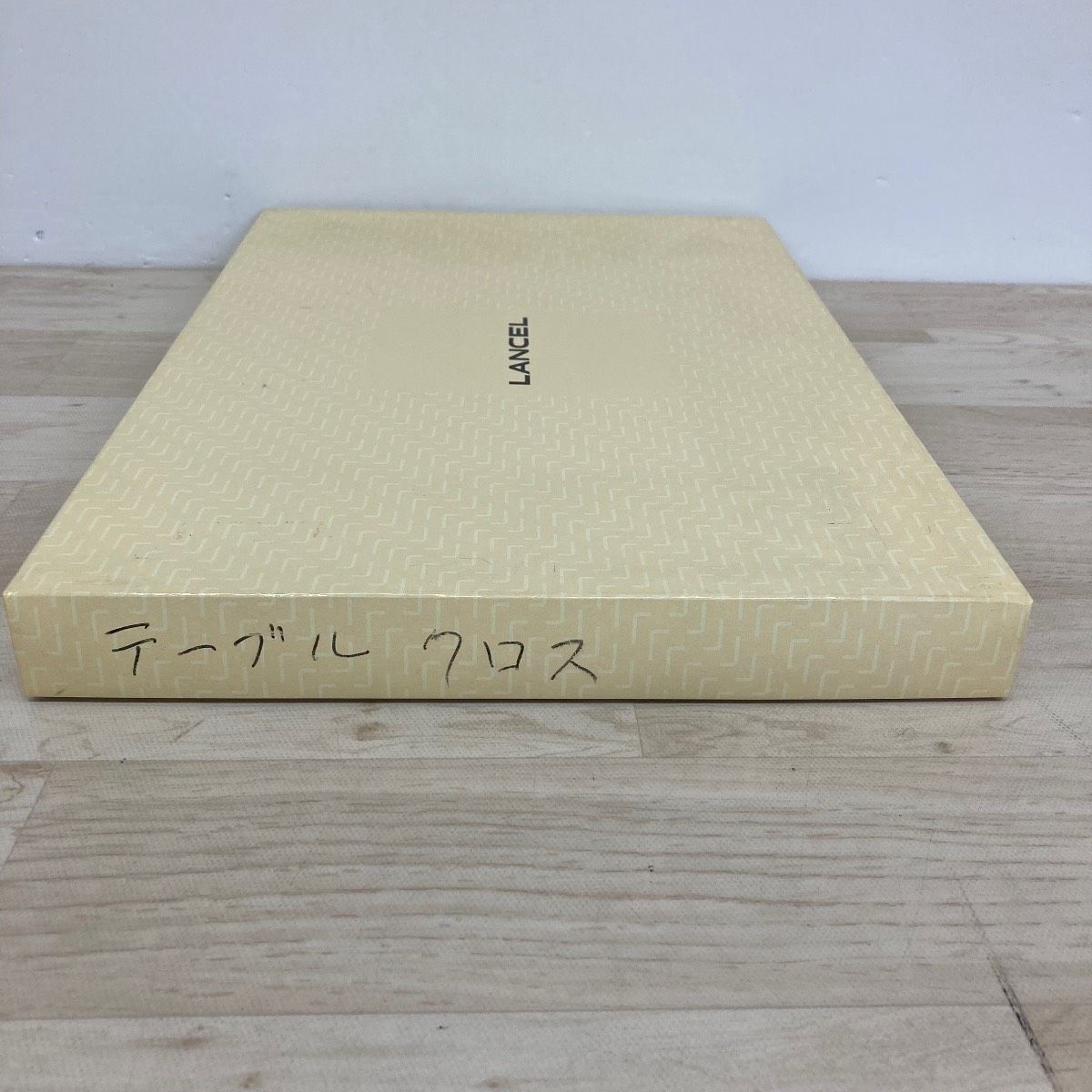 極美品 LANCEL ランセル テーブルクロス ホワイト レース 花柄 ES-0377