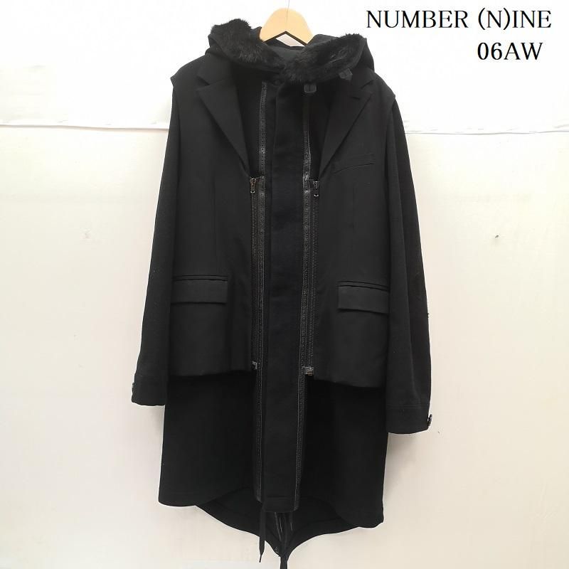 Z*ー様 ナンバーナイン06AWノアール期クローバーエルボーパッチ テーラードジ ナンバーナイン 06AW Noir期 ジレ レイヤード クローバー エルボー