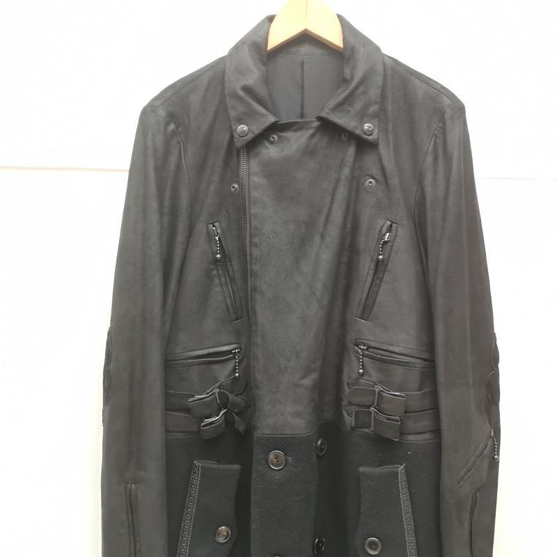number (n)ine 06 noir期 ライダースコート archive ナンバーナイン 06AW ノアール期 NOIR期 ドッキング レザー ライダース