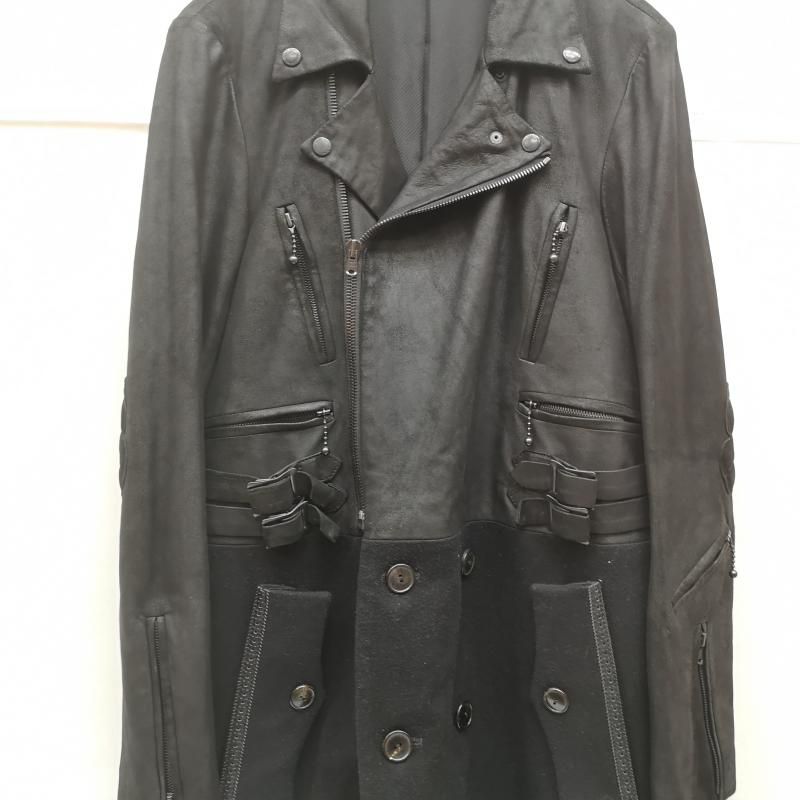 ナンバーナイン 06AW ノアール期 NOIR期 ドッキング レザー ライダース