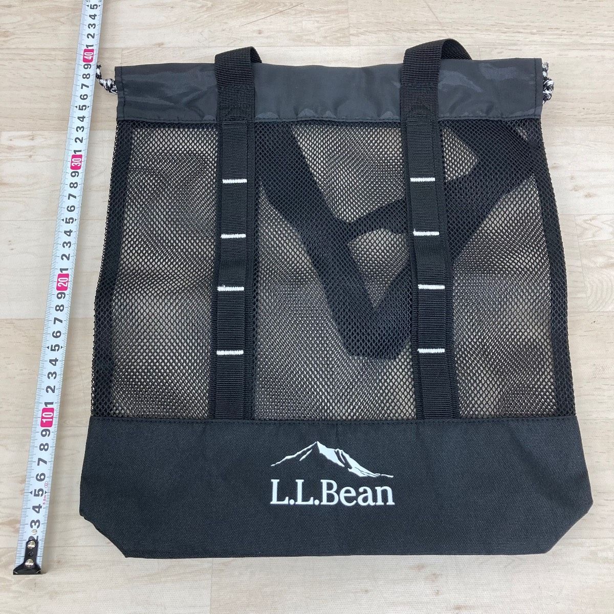 極美品 L.L.Bean ORIGINAL MESH BAG ブラック/黒 メッシュバッグ