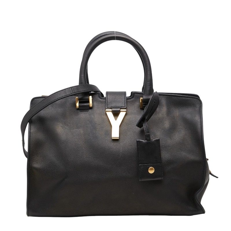 サンローラン Yライン プチカバス ハンドバッグ ショルダーバッグ 2WAY 311210 ブラック レザー レディース SAINT LAURENT【1-0277479】 52,080円