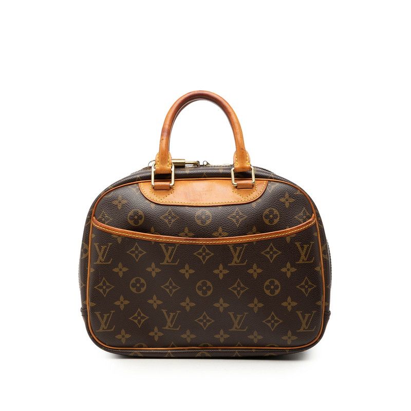 ルイ ヴィトン モノグラム トゥルーヴィル ハンドバッグ M42228 ブラウン PVC レザー レディース LOUIS VUITTON【1-0279070】