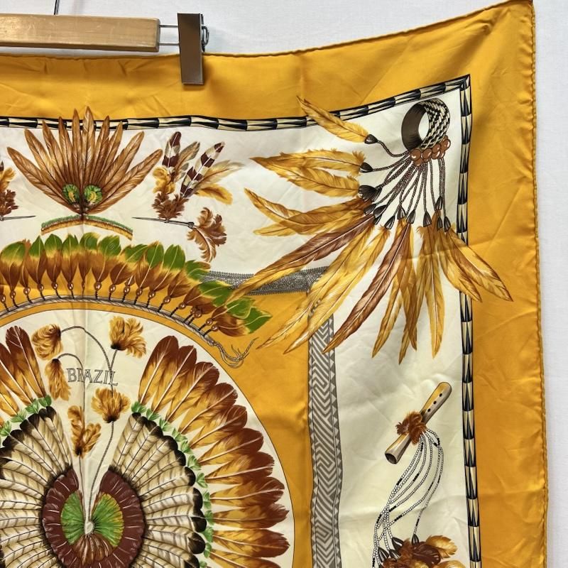 エルメス カレ90 BRAZIL ブラジル シルク スカーフ フランス製