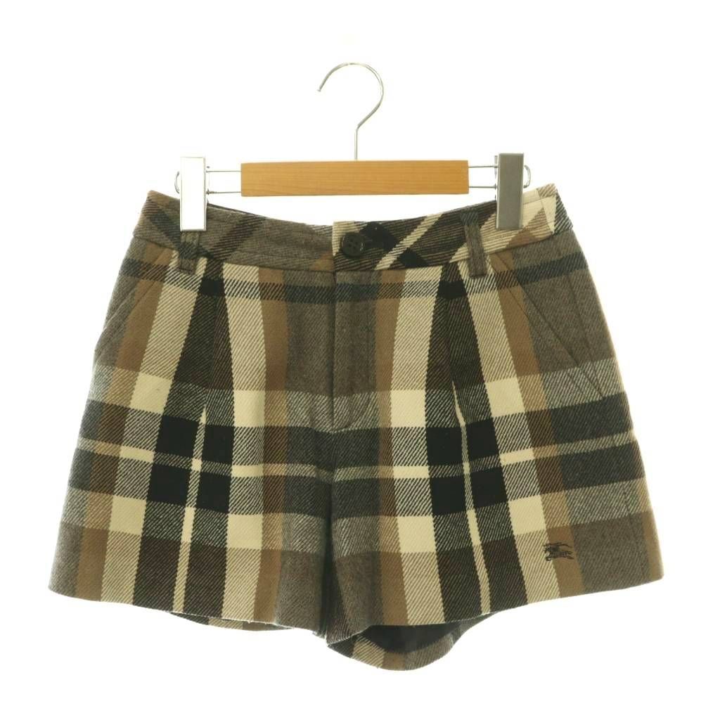バーバリーブルーレーベル BURBERRY BLUE LABEL E1R28-423-09 ショートパンツ ノバチェック柄 ロゴ入りボタン 34 ブラウン マルチカラー /ES 6,853円