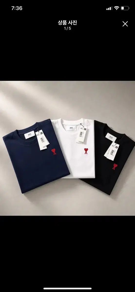 アミ ハート ロゴ 半袖Tシャツ コム・デ・ギャルソン