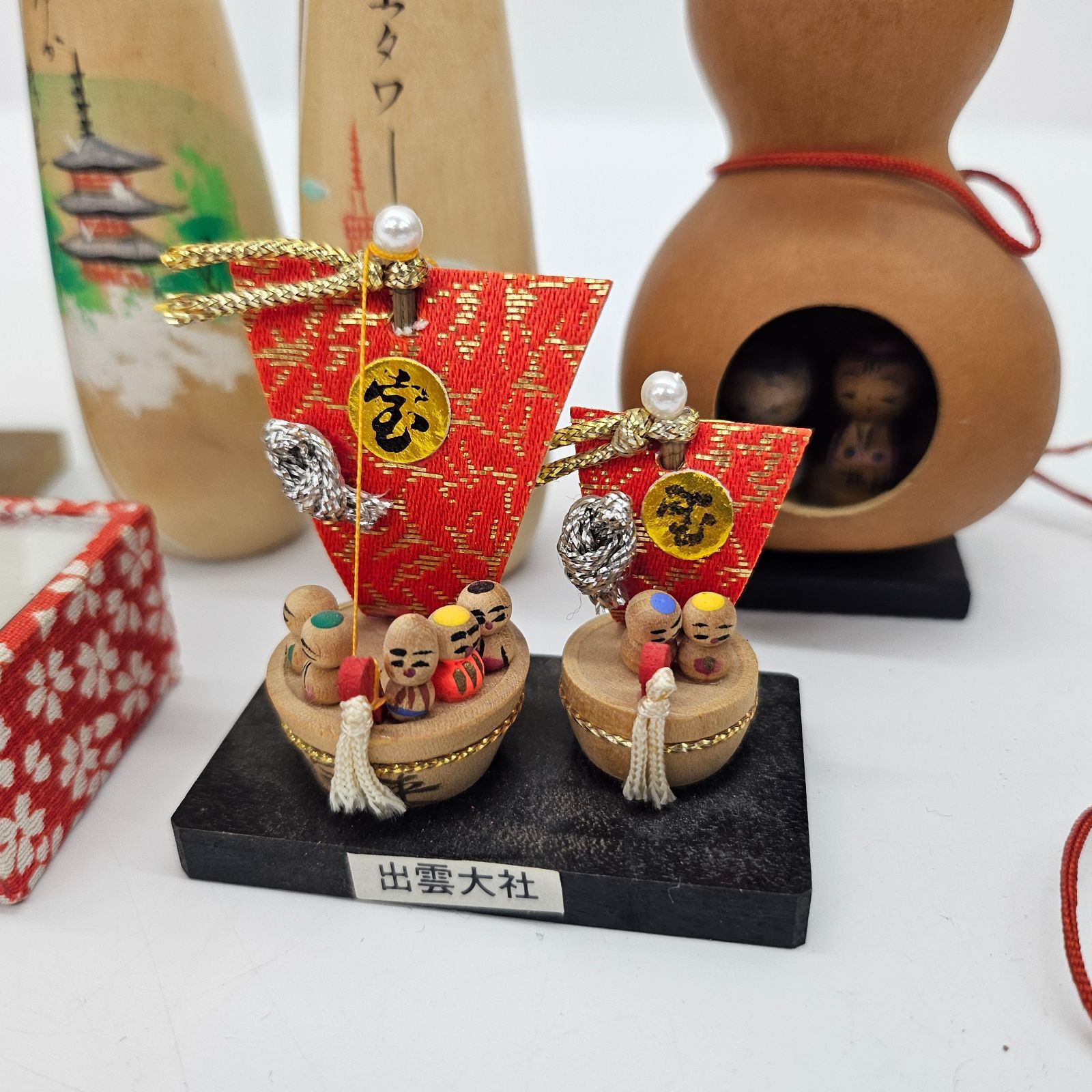 創作こけし 民芸品 お土産 まとめセット 洞爺湖 文泉印あり 東京タワー