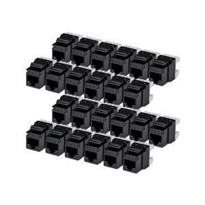 【新品・3営業日で発送】STARTECH.COM RJ45キーストーンジャック／CAT6／24個入／UTP／110PD／180度／BK(C6KEY110180BK24PK) 11,430円