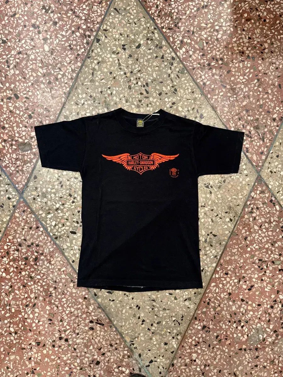80s ハーレーダビッドソン Jerzees Tシャツ (M)