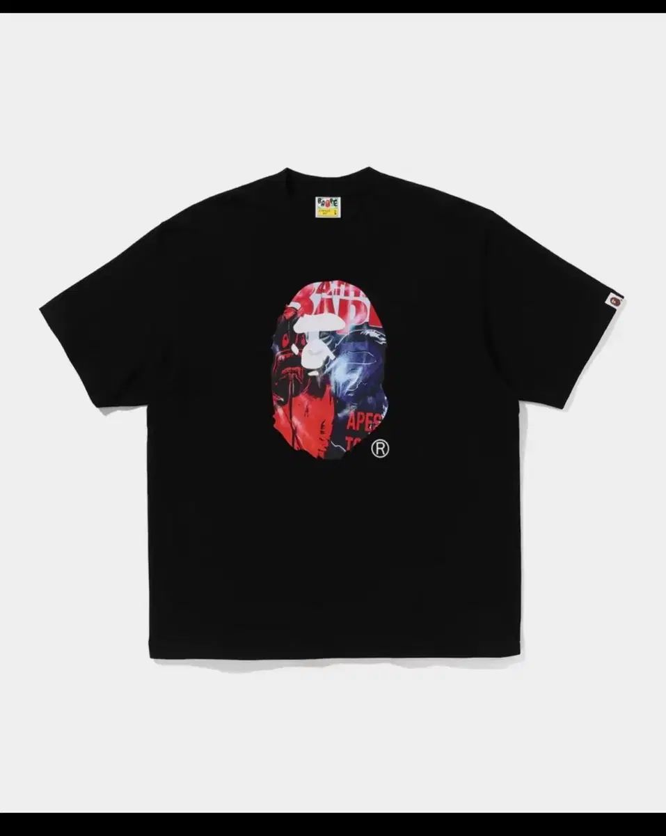 A BATHING APE アベイシングエイプ 写真 フォト PHOTO プリント 半袖Tシャツ XL