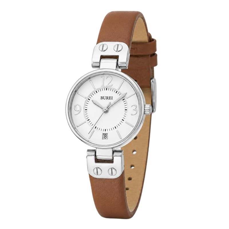 BUREI 腕時計 レディース アナログ 日本製クオーツ シンプル レザーベルト 人气 軽量 防水 女性 学生 カジュアル ビジネス 仕事 通勤 通学 彼女 娘 妻 母 誕生日 お祝い プレゼント