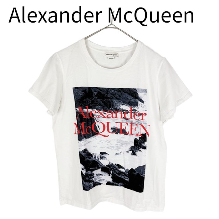 アレキサンダー・マックイーン Alexander McQueen Tシャツ 赤ロゴ ホワイト 商品説明 6,450円