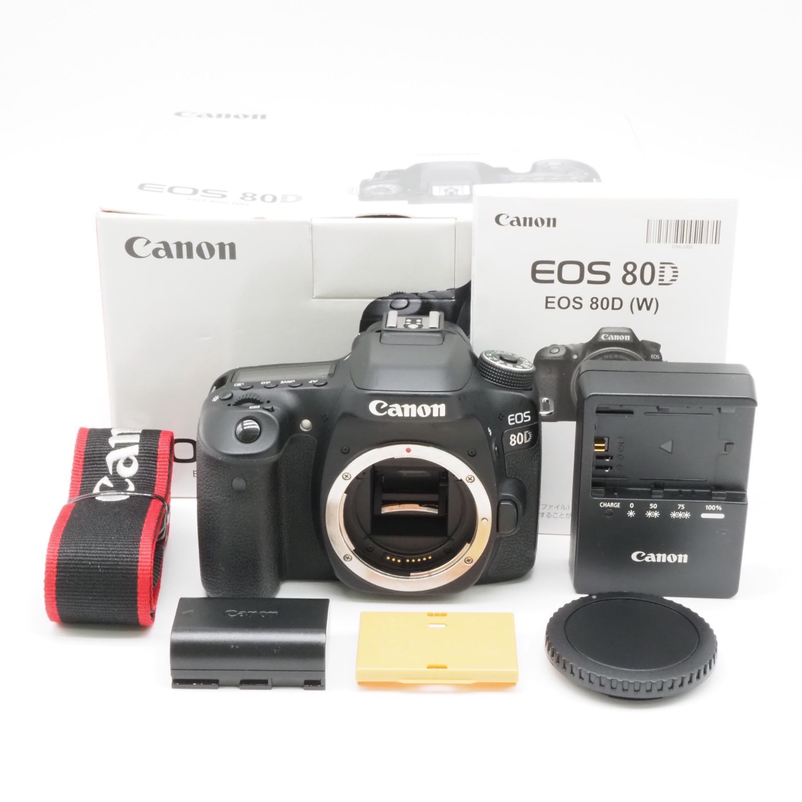 シャッター回数65,159回！★極上品★CANON EOS 80D デジカメ 動作確認済み キヤノン デジタル一眼レフ #86007