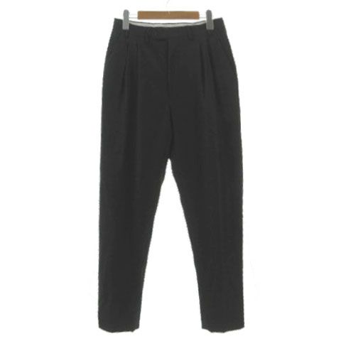 カナーリ CANALI パンツ スラックス タック イタリア製 ウール チャコールグレー 44