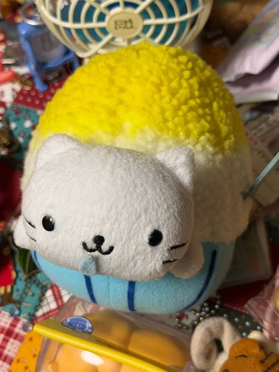 レア) サンエックス にゃんにゃんにゃんこ かきごおりにゃんこ ゴー古전 ぬい ぬいぐるみ