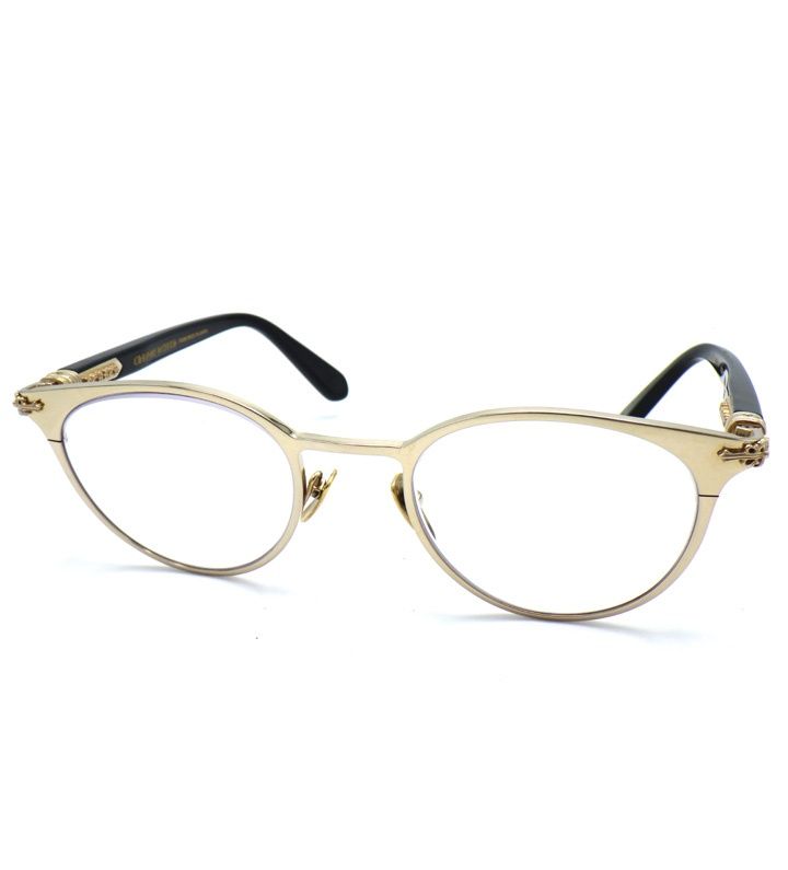 クロムハーツ CHROME HEARTS 【 MORNING SHAKE 】 サイド フローラル クロス ボストン フレーム アイウェア サングラス 眼鏡 51924