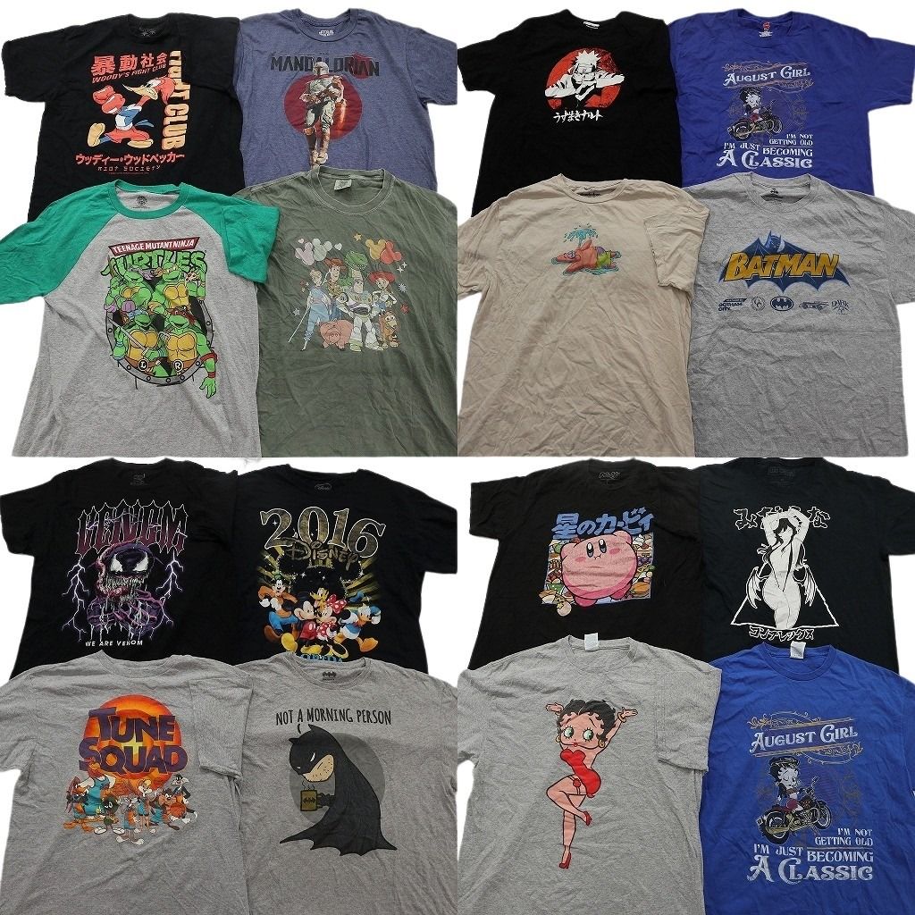 古着卸 まとめ売り キャラクター Tシャツ 16枚セット ( メンズ L ) ミュータントタートルズ ウッディーウッドペッカー 中古 古着 NF6929 13,020円