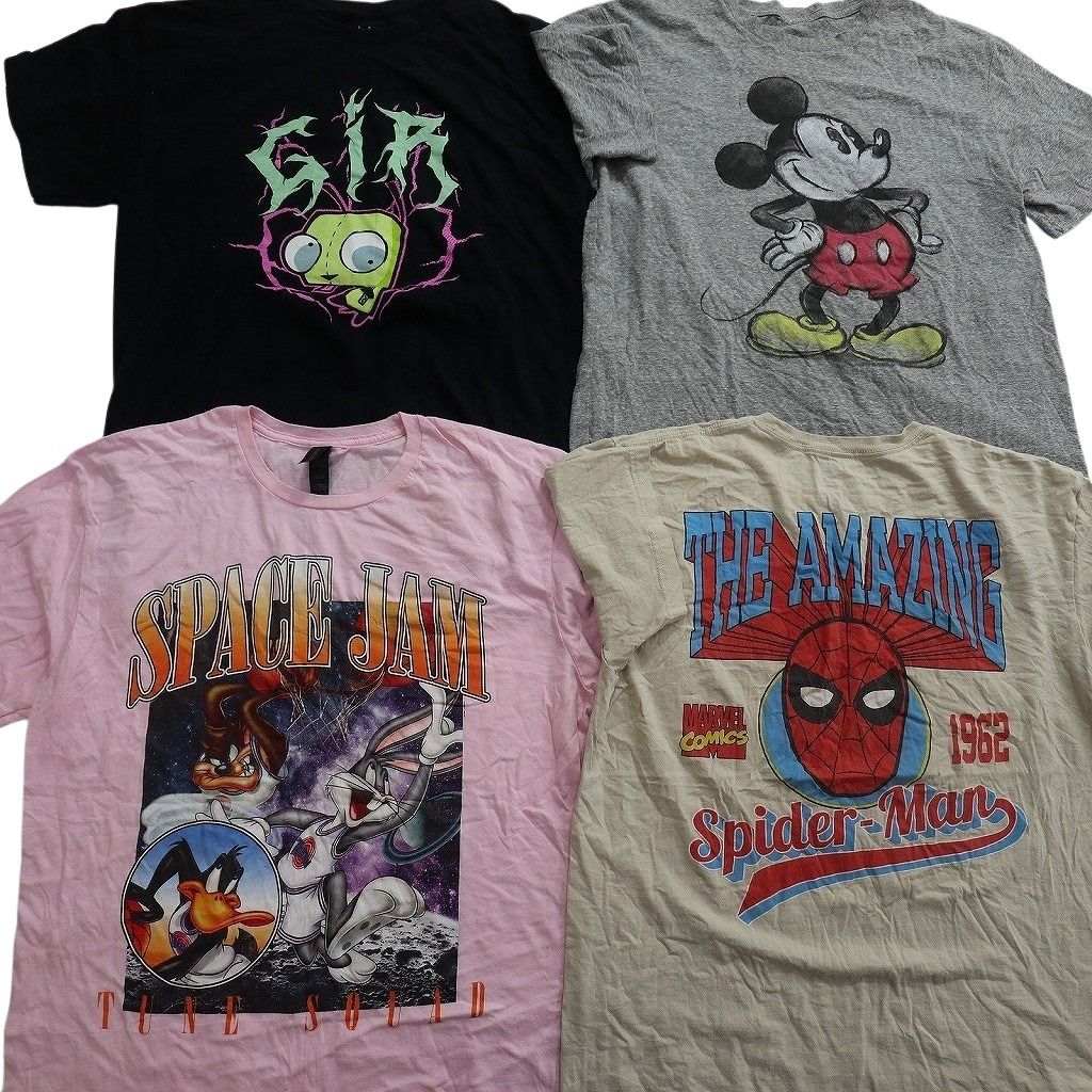 古着卸 まとめ売り キャラクター Tシャツ 16枚セット ( メンズ L/XL ) 鬼滅の刃 ヒロアカ スパーダーマン スポンジボブ 中古 古着 NF6953 古着卸 まとめ売り キャラクター Tシャツ 16枚セット ( メンズ L/XL ) 鬼滅の刃 ヒロアカ スパーダーマン スポンジボブ 中古 古着 NF6953